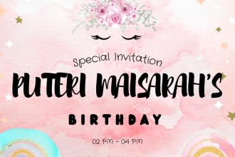 create a fabulous birthday celebration invitation card