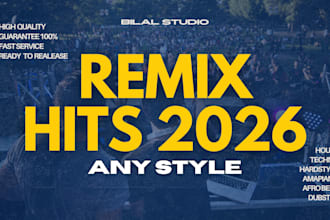 produce exclusive remix your song edm techno style you want