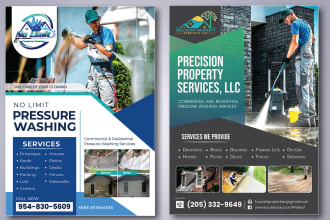 design pressure washing flyers