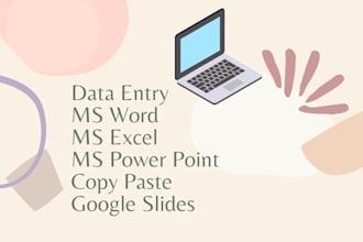 m expert in ms excel word and ppt