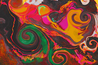 paint your dreams as an abstract marble artwork