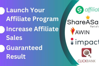 setup and manage shareasale, cj affiliate, awin merchant account