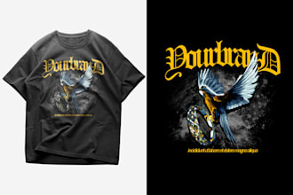 create manipulate streetwear design for your clothing brand