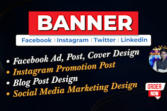website header, shopify banner design, ads and blog post