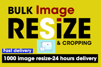 do bulk image resize, photo cropping, rename, change ratio