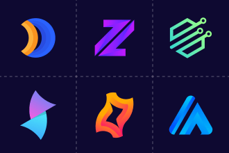 design a modern minimalist logo with brand identity and brand style guides