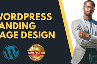 create responsive worpress landing page design, elementor landing page