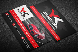 do the business card design according to your choice