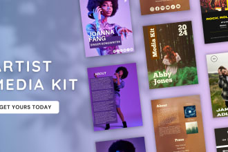 design your industry standard press kit, and epk