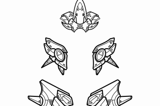 do nft graphic material in simetrical mecha style