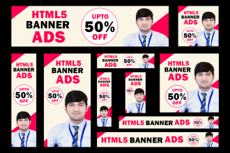 design animated HTML5 banner ads for google display ads