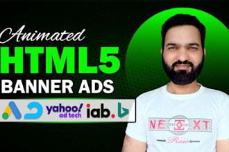 design animated HTML5 banner ads for google display ads
