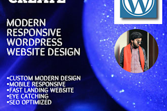 design a responsive wordpress site for you