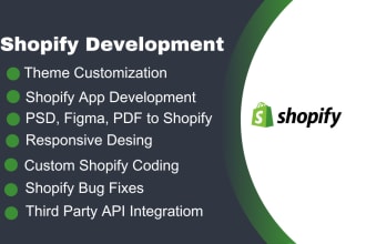 do shopify store development ,shopify API development