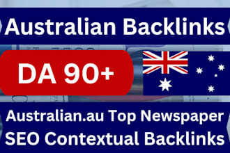boost australia SEO ranking high quality da 90 australian backlinks