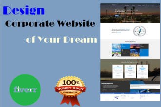 design an amazing corporate portfolio website for you