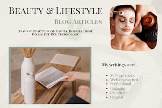 write a beauty or lifestyle post for your blog
