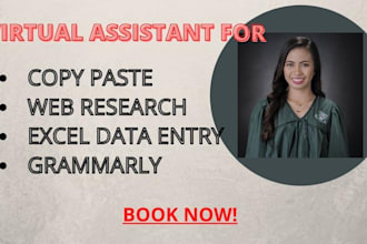 do data entry, copy paste, and web research