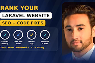 optimize and rank laravel website SEO