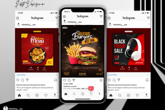 design social media posts graphics for facebook and instagram post