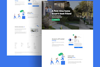 design modern landing page and website UI UX