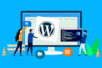create a professional wordpress website or business website
