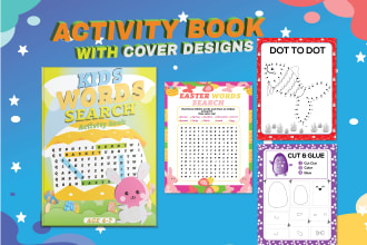 design activity books for kids with cover
