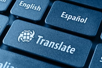 translate english, greek and spanish for any type of work