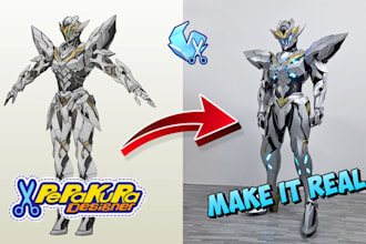 design 3d armor and accessories template eva foam for cosplay