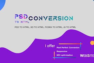 convert your design to HTML and CSS