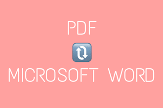 convert microsoft word to PDF and PDF to microsoft word