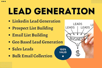 do linkedin lead generation and prospect list building