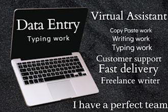 data entry typing work