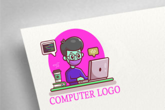 do good looking computer networking logo for your company