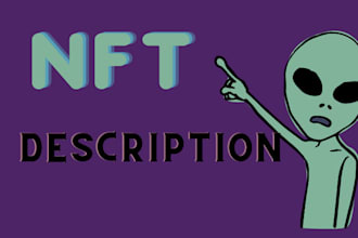 write a unique description for your nfts collections