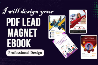 create professional PDF lead magnet design,, brochure, ebook