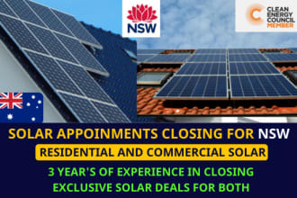 close your nsw solar appointments deals