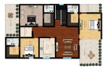 render floor plans and elevations in photoshop
