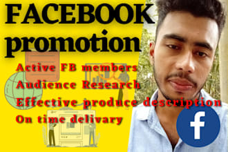 do facebook marketing or promotion for your valuable services
