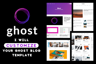 do customize your ghost theme as your demand