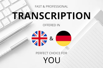 create a audio or video transcription