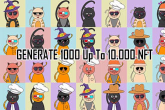 l will create different 1k,5k,10k nft