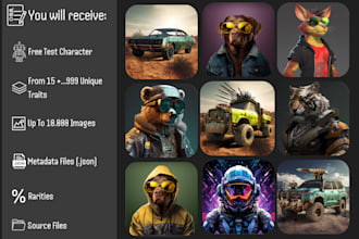 create a stunning 3d nft collection with unique traits and textures