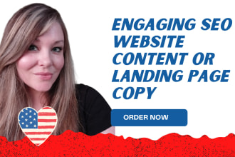 write engaging SEO website content or landing page copy