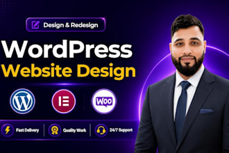 build a responsive wordpress website design or blog website