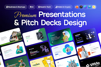do powerpoint presentation design, pitch deck, google slides, figma