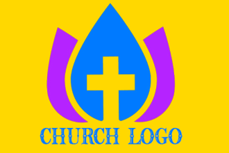 make professional awesome church religious logo design