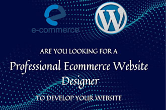 create  ecommerce website professional wordpress ecommerce website