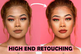 retouch high end edit fashion, beauty, and portrait photo