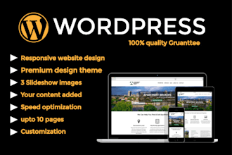 create attractive and beautiful website  for your
